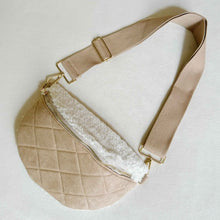 Cargar imagen en el visor de la galería, Ellison and Young Luxe Plush Quilted Sling Bag
