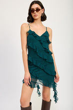 Cargar imagen en el visor de la galería, Emory Park Asymmetrical Ruffle Mini Dress
