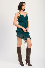 Cargar imagen en el visor de la galería, Emory Park Asymmetrical Ruffle Mini Dress
