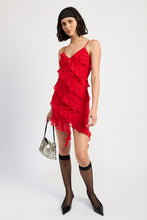 Cargar imagen en el visor de la galería, Emory Park Asymmetrical Ruffle Mini Dress
