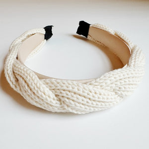 Ellison and Young Retro Yarn Knit Braided Headband