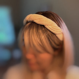 Ellison and Young Retro Yarn Knit Braided Headband