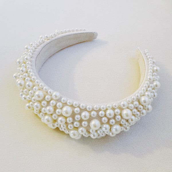 Ellison and Young Princess Pearls Statement Headband