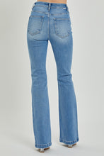 Ladda upp bild till gallerivisning, RISEN High Rise Button Fly Blue Wash Denim Bootcut Jeans
