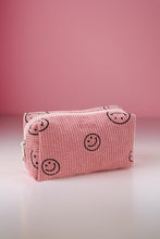 Carica l&#39;immagine nel visualizzatore di Gallery, Zenana Smiley Face Corduroy Cosmetic Pouch
