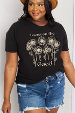 Cargar imagen en el visor de la galería, Simply Love FOCUS ON THE GOOD Graphic Cotton Top
