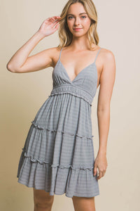 Love Tree Frilly Trim Cami Dress