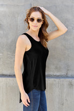 Carregar imagem no visualizador da galeria, Basic Bae Classic Solid Color Bamboo High Low Tank
