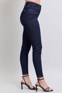 Judy Blue Heart Shaped Pockets Blue Denim Skinny Jeans