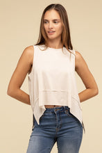 Cargar imagen en el visor de la galería, Zenana Asymmetrical Side Slit Sleeveless Top
