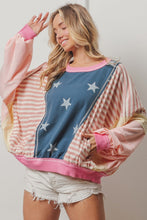 Load image into Gallery viewer, BiBi Stars and Stripes Long Sleeve Top
