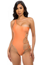 Load image into Gallery viewer, Mermaid Swimwear One Piece Strappy Cutout Swimsuit
