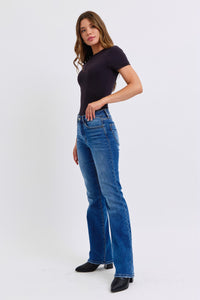 Judy Blue Mid Rise Blue Wash Denim Bootcut Jeans