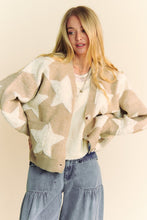 Ladda upp bild till gallerivisning, Davi &amp; Dani Star Pattern Button Down Cardigan
