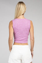 Cargar imagen en el visor de la galería, Zenana Cropped Ribbed Knit Tank Top
