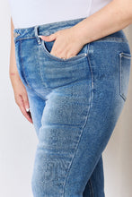 Load image into Gallery viewer, RISEN High Waisted Washed Blue Denim Flared Leg Jeans
