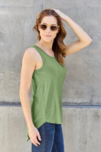 Carregar imagem no visualizador da galeria, Basic Bae Classic Solid Color Bamboo High Low Tank
