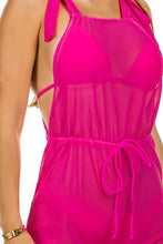 Load image into Gallery viewer, Mermaid Swimwear Two Piece Thong Bikini &amp; Strappy Jumpsuit Coverup
