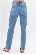 Ladda upp bild till gallerivisning, Judy Blue High Waisted Blue Denim Straight Leg Jeans
