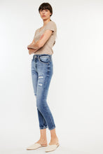 Load image into Gallery viewer, Kancan Distressed Blue Denim Mom Jeans
