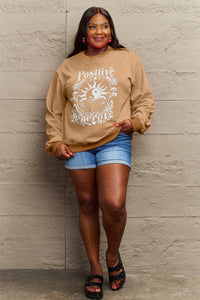 Simply Love POSITIVE ENERGY Graphic Sweatshirt