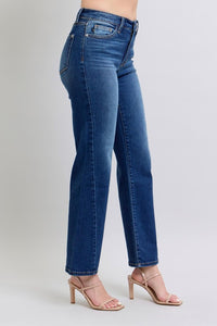 Judy Blue Side Seam Blue Denim Straight Leg Jeans