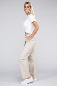 Ambiance Everyday Wear Comfort Waist Cargo Pants