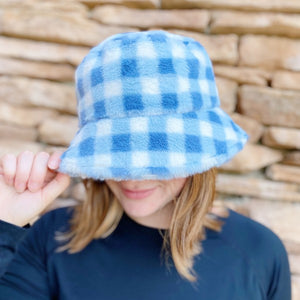 Ellison and Young Super Cozy Checkered Bucket Hat