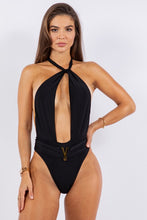 Load image into Gallery viewer, Mermaid Swimwear Deep V Cut Our Design One Piece Swimsuit
