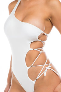 Mermaid Swimwear One Piece Strappy Cutout Swimsuit