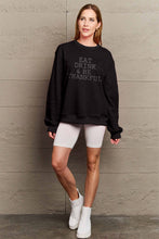 Load image into Gallery viewer, Simply Love EAT DRINK &amp; BE THANKFUL Sweatshirt
