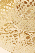 Carica l&#39;immagine nel visualizzatore di Gallery, Fame Straw Weave Rope Ribbon Cowboy Hat
