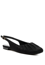 Carregar imagem no visualizador da galeria, Rag Satin Square Toe Flat Slingbacks
