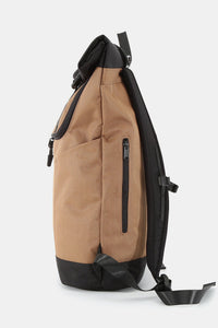 Himawari Earth Tone Waterproof Canvas Backpack Bag