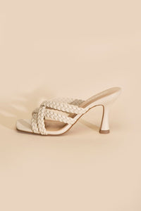 Fortune Dynamic Kellan Double Cross Braided Mule Heels