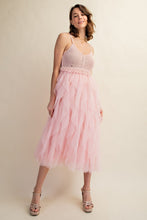 Carregar imagem no visualizador da galeria, Sweet Generis Tulle Crochet Midi Dress
