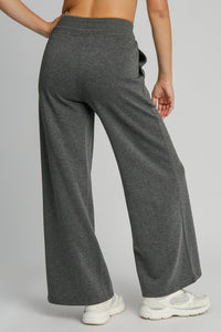 Umgee Charcoal Gray Wide Leg Pants