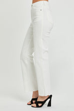 Cargar imagen en el visor de la galería, RISEN Tummy Control White Demin Straight Leg Jeans
