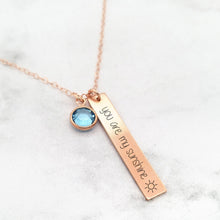 Carregar imagem no visualizador da galeria, You Are My Sunshine Necklace Personalized Necklace
