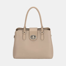 Ladda upp bild till gallerivisning, David Jones PU Leather Twist-Lock Tote Bag
