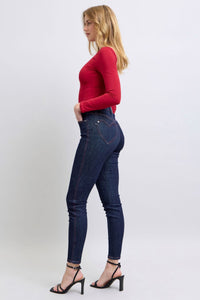 Judy Blue Heart Shaped Pockets Blue Denim Skinny Jeans