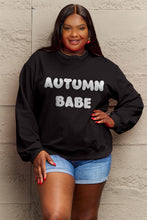 Ladda upp bild till gallerivisning, Simply Love AUTUMN BABE Graphic Sweatshirt
