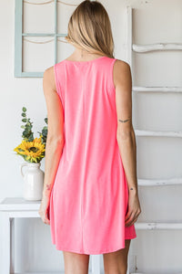 Heimish Neon Pink Mini Tank Dress