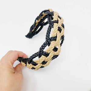 Ellison and Young Vegan Leather Braided Headband
