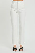 Load image into Gallery viewer, RISEN Tummy Control White Demin Straight Leg Jeans
