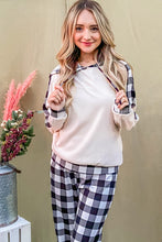 Загрузить изображение в средство просмотра галереи, And The Why Drawstring Hooded Top and Plaid Pants Lounge Set
