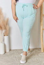 Load image into Gallery viewer, RISEN Mint Green Ultra Soft Knit Jogger Pants
