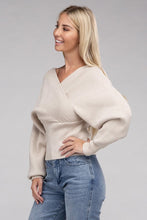 Ladda upp bild till gallerivisning, Zenana Criss Cross Wrap Soft Knit Top
