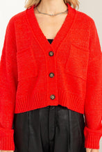 Carregar imagem no visualizador da galeria, Cute Mood Crop Shoulder Cropped Cardigan Sweater
