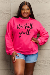 Simply Love IT'S FALL Y'ALL Graphic Sweatshirt